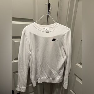 Nike Men's Classic White Crewneck Sweater